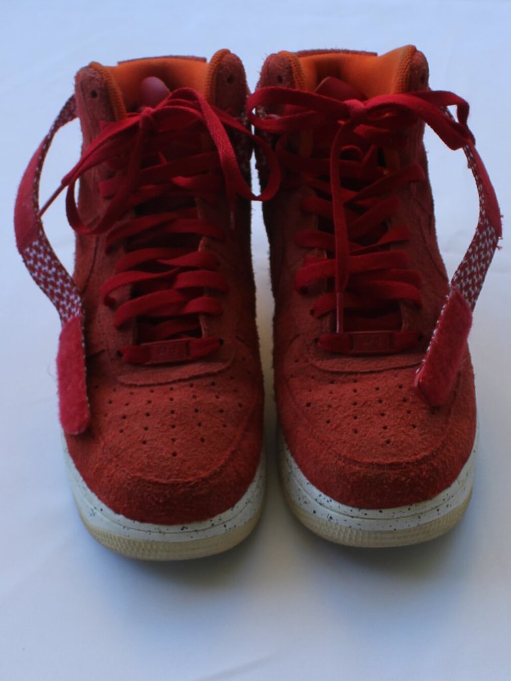 VTG Nike 2013 Lunar Force 1 UNFTD SP   Used suede orange size 8